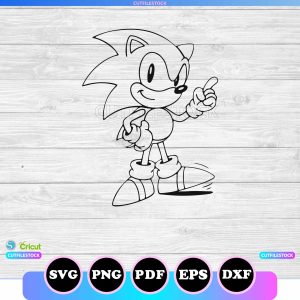 sonic the hedgehog svg