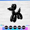 Balloon dog svg silhouette