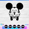 mickey middle fingers svg