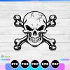 skull with crossed bones svg