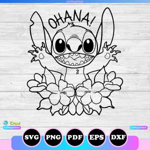 ohana stitch svg