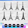 paris eiffel tower svg