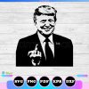 trump giving finger svg