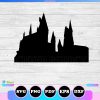hogwarts silhouette svg