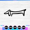 picasso line art dog svg