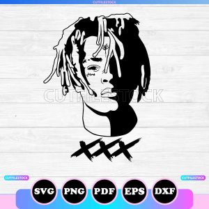 xxxtentacion svg silhouette