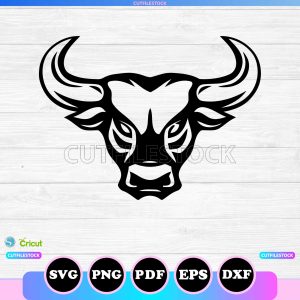 bull head svg outline