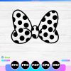 minnie bow polka dot svg