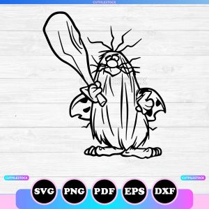 captain caveman outline svg