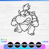 angry bowser svg