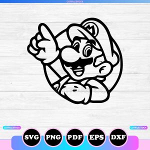 mario head outline svg