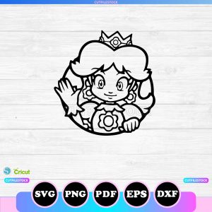 princess daisy outline