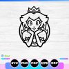 princess peach outline svg