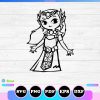 princess zelda svg