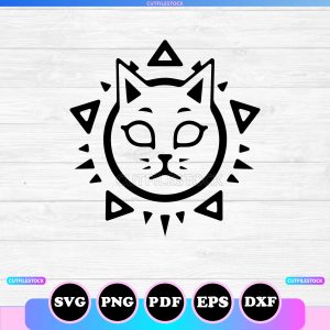 cat shine svg