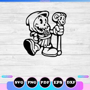 skeletor svg outline