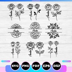 rose svg for cricut