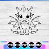 cute dragon svg