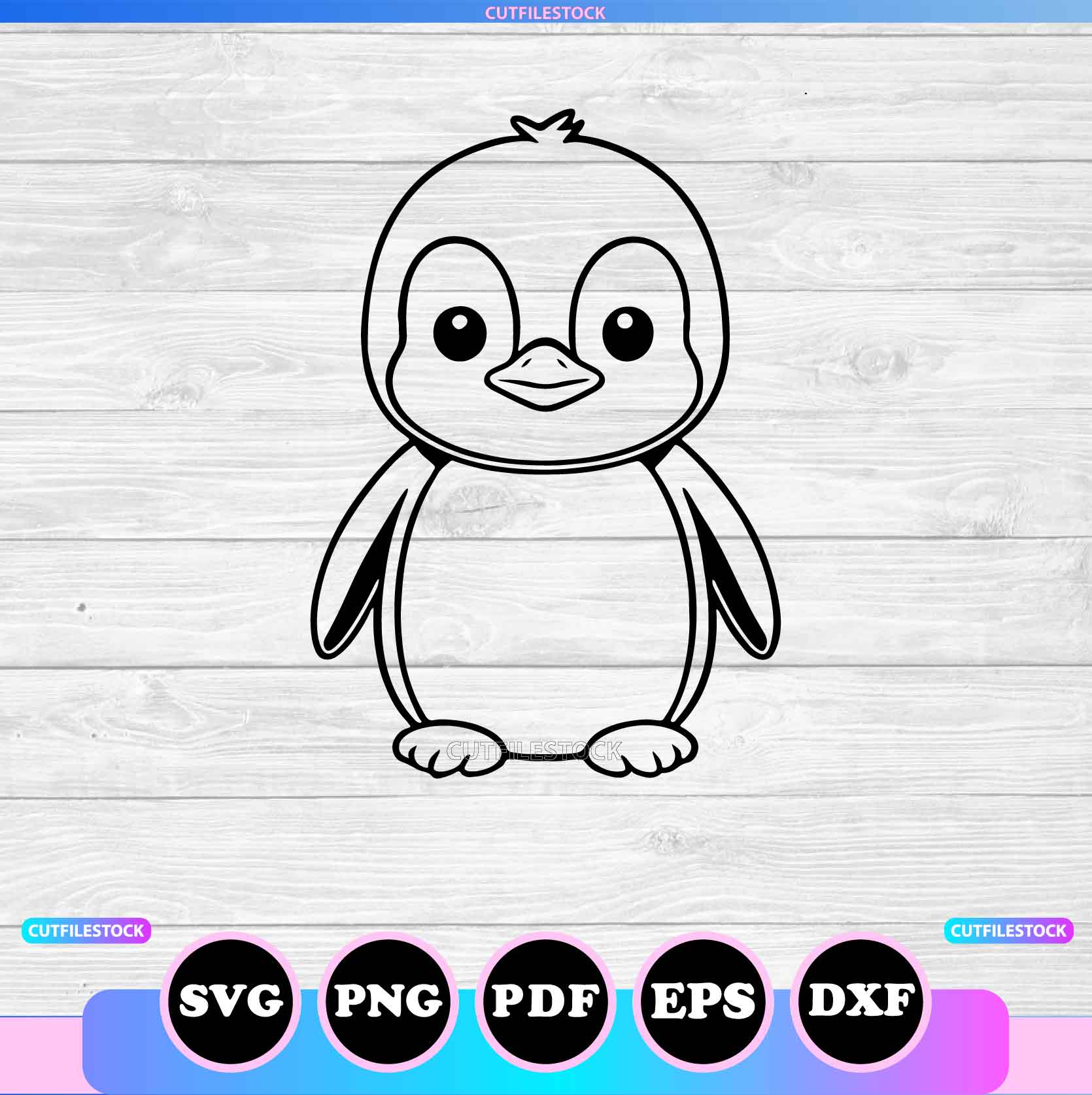 cute penguin svg
