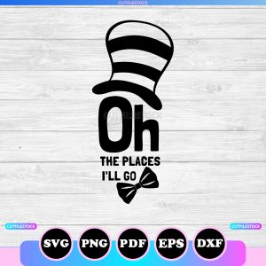 oh the places ill go svg