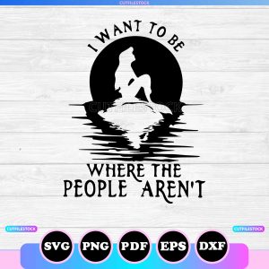 i want to be where the people arent svg