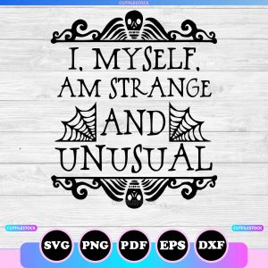 beetlejuice i myself am strange and unusual svg