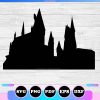 hogwarts silhouette svg