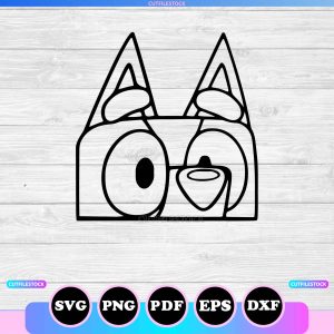 bluey head svg