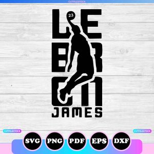 lebron james dunk svg