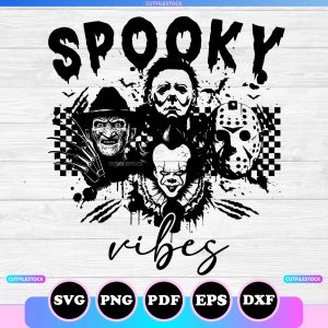 spooky vibes horror svg