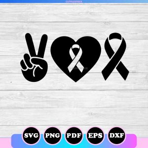 peace love cure svg