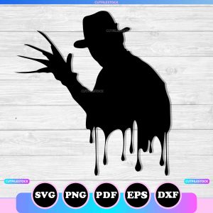 freddy krueger silhouette svg