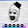 terrifier clown svg outline