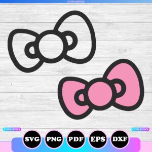 kitty bow svg