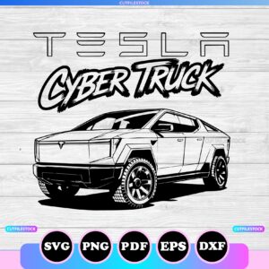 cyber truck tesla svg