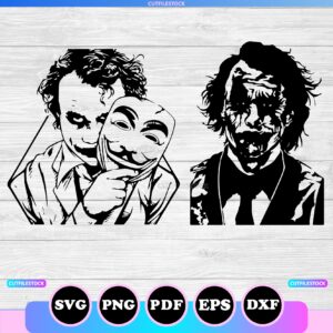 joker svg outline silhouette