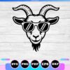 goat with sunglasses svg