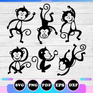 crazy monkeys svg