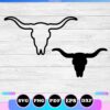 longhorn outline svg silhouette