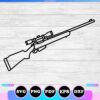 rifle svg outline