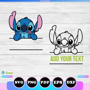 stitch peeking svg png
