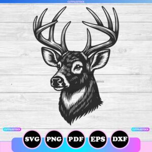 deer head svg