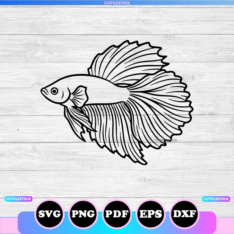 betta fish svg