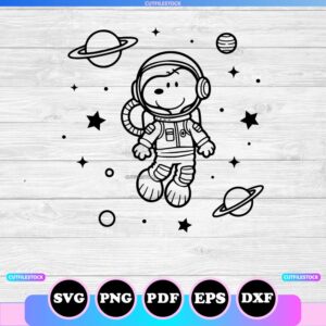 snoopy space svg png