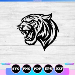 roaring tiger svg