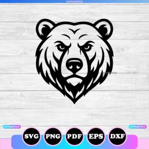 bear head svg