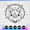 triceratops svg